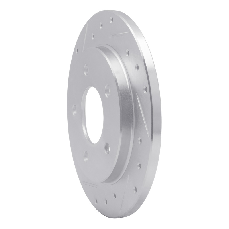 Picture of R1 88-94 Buick Regal Rear Left Drilled & Slotted Silver Brake Rotor