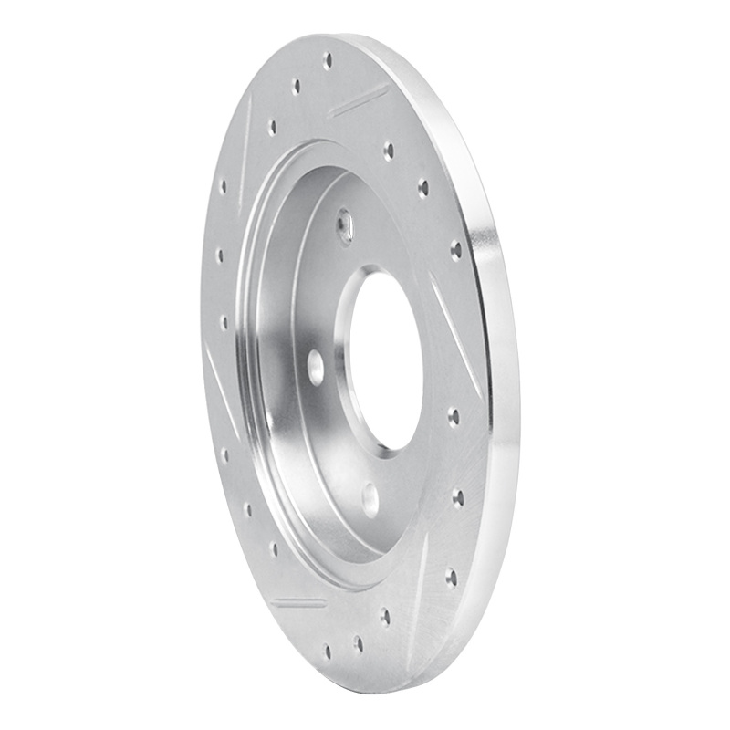 Picture of R1 88-94 Buick Regal Rear Right Drilled & Slotted Silver Brake Rotor