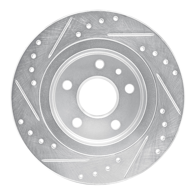 Picture of R1 11-22 Buick Encore Rear Right Drilled & Slotted Silver Brake Rotor