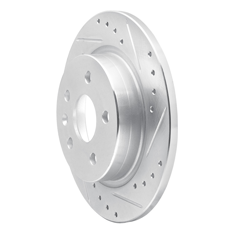 Picture of R1 11-22 Buick Encore Rear Right Drilled & Slotted Silver Brake Rotor