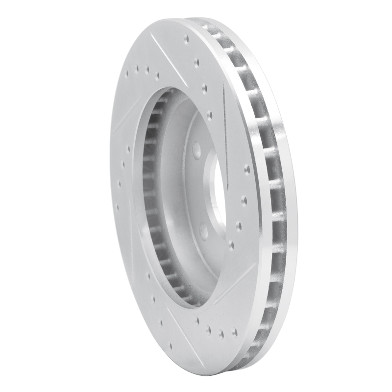Picture of R1 01-07 Buick Rendezvous Front Left Drilled & Slotted Silver Brake Rotor