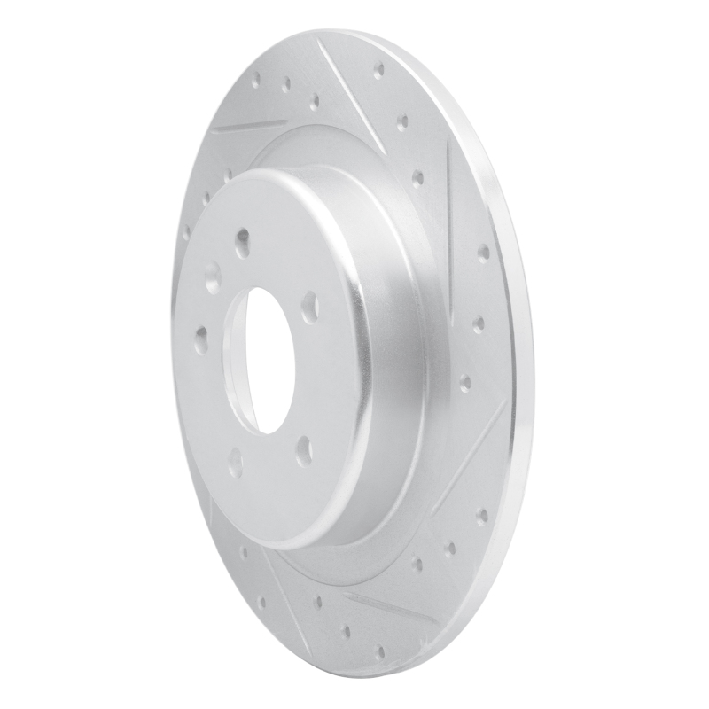 Picture of R1 16-18 Buick Envision Rear Right Drilled & Slotted Silver Brake Rotor