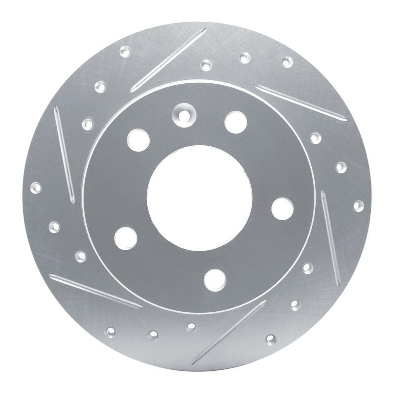 Picture of RNC Brake Rotor - Drill & Slot - R1 20-25 Buick Encore GX Rear Left Drilled & Slotted Silver Brake Rotor rnc631-45047L