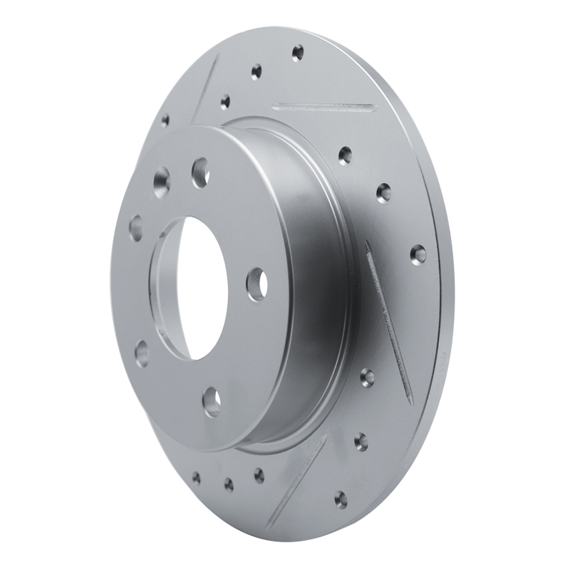 Picture of RNC Brake Rotor - Drill & Slot - R1 20-25 Buick Encore GX Rear Left Drilled & Slotted Silver Brake Rotor rnc631-45047L