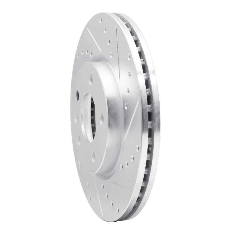 Picture of R1 11-25 Buick Encore GX Front Right Drilled & Slotted Silver Brake Rotor