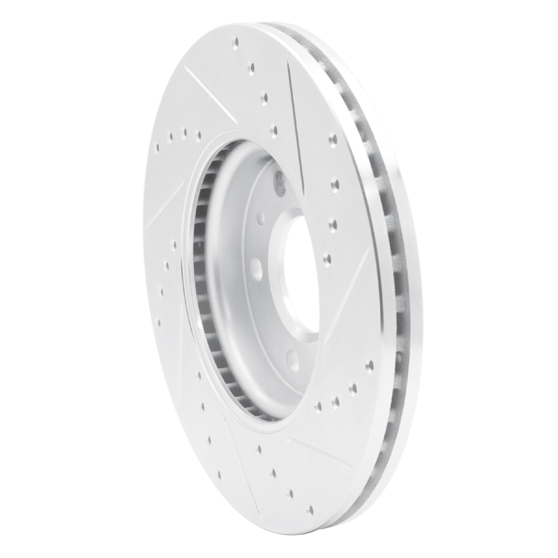 Picture of R1 11-25 Buick Encore GX Front Left Drilled & Slotted Silver Brake Rotor