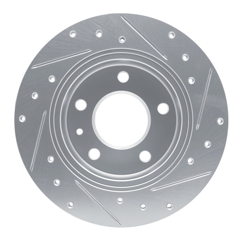 Picture of RNC Brake Rotor - Drill & Slot - R1 20-25 Buick Encore GX Rear Left Drilled & Slotted Silver Brake Rotor rnc631-45047L
