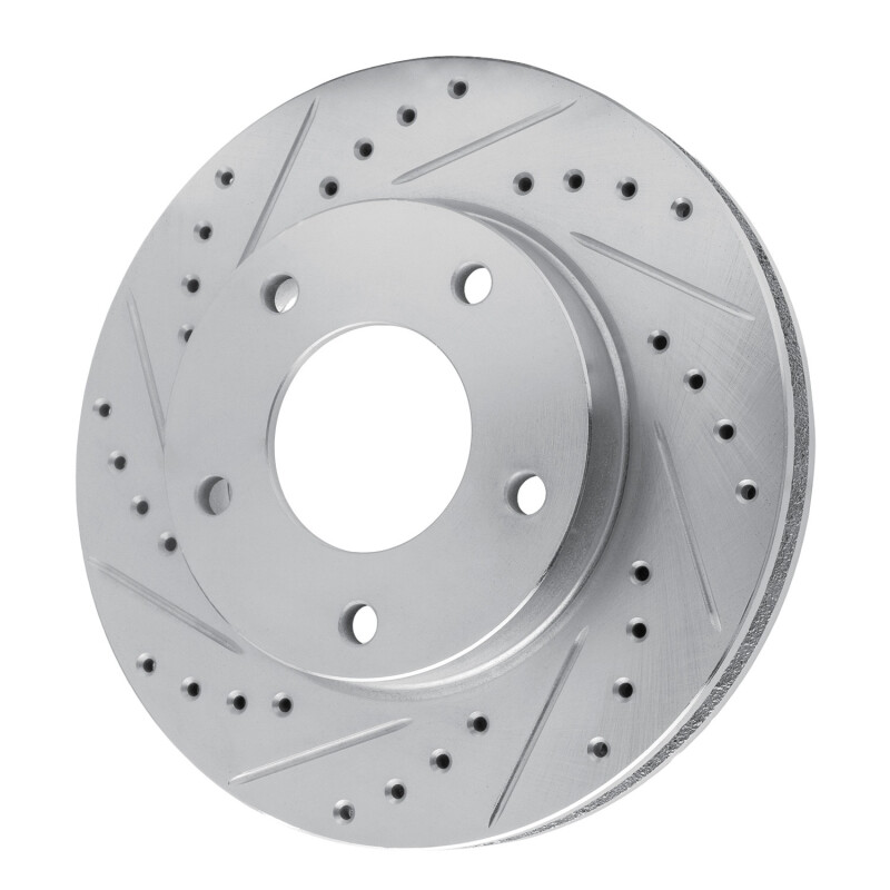 Picture of RNC Brake Rotor - Drill & Slot - R1 69-78 Cadillac Eldorado Rear Left Front Left Drilled & Slotted Silver Brake Rotor rnc631-46004L