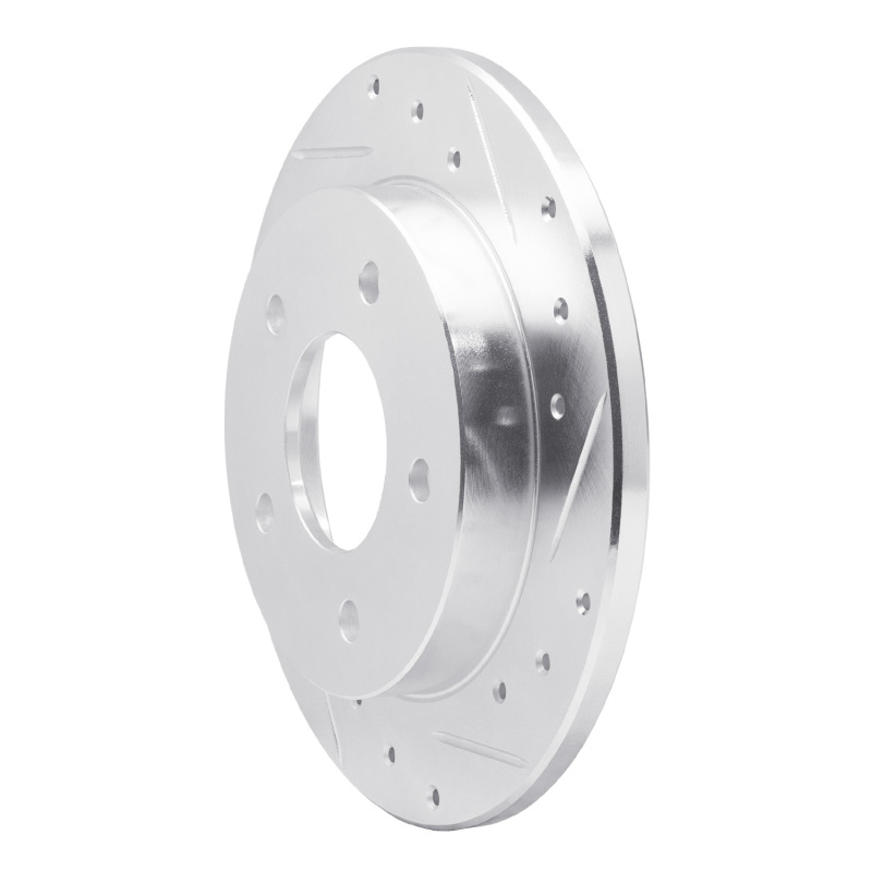Picture of RNC Brake Rotor - Drill & Slot - R1 86-92 Buick Reatta Rear Right Drilled & Slotted Silver Brake Rotor rnc631-46003R