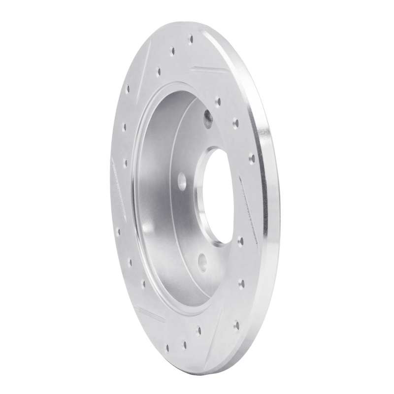 Picture of RNC Brake Rotor - Drill & Slot - R1 86-92 Buick Reatta Rear Right Drilled & Slotted Silver Brake Rotor rnc631-46003R