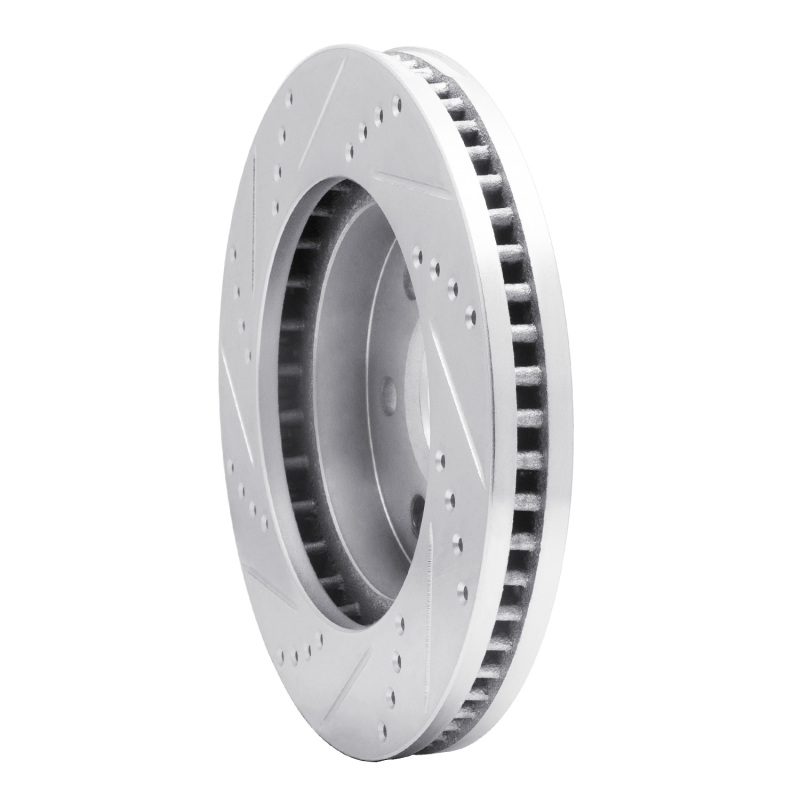 Picture of RNC Brake Rotor - Drill & Slot - R1 98-99 Cadillac DEVILLE Front Right Drilled & Slotted Silver Brake Rotor rnc631-46010R