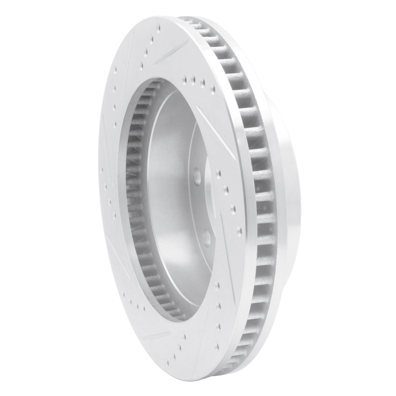 Picture of RNC Brake Rotor - Drill & Slot - R1 06-11 Cadillac DTS Front Right Drilled & Slotted Silver Brake Rotor rnc631-46023R