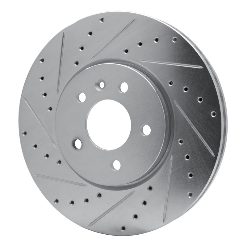 Picture of RNC Brake Rotor - Drill & Slot - R1 14-19 Buick CASCADA Front Left Drilled & Slotted Silver Brake Rotor rnc631-46037L