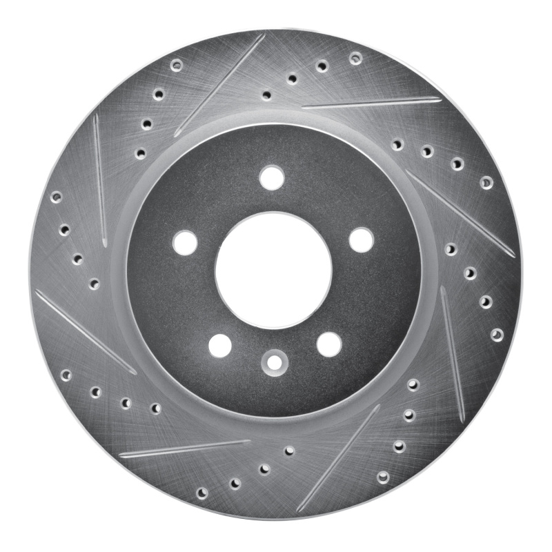 Picture of RNC Brake Rotor - Drill & Slot - R1 16-20 Buick Regal Sportback Rear Left Drilled & Slotted Silver Brake Rotor rnc631-46041L