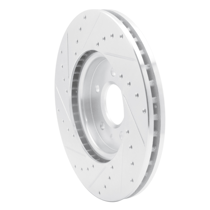 Picture of RNC Brake Rotor - Drill & Slot - R1 14-19 Buick CASCADA Front Right Drilled & Slotted Silver Brake Rotor rnc631-46037R