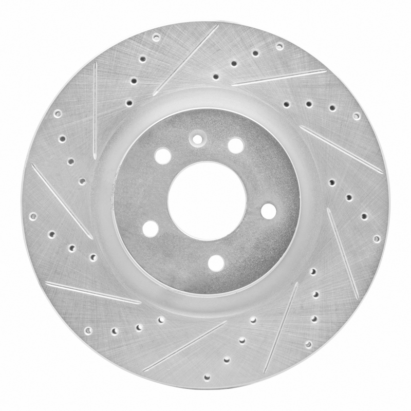 Picture of RNC Brake Rotor - Drill & Slot - R1 16-20 Buick Regal Sportback Front Left Drilled & Slotted Silver Brake Rotor rnc631-46042L