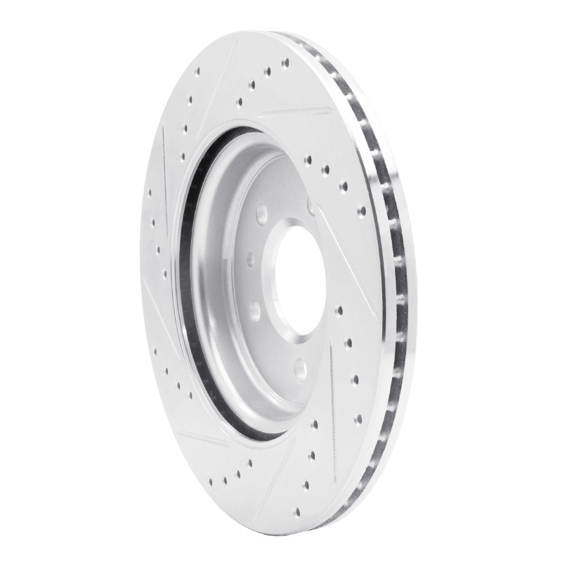 Picture of RNC Brake Rotor - Drill & Slot - R1 16-20 Buick Regal Sportback Rear Right Drilled & Slotted Silver Brake Rotor rnc631-46041R