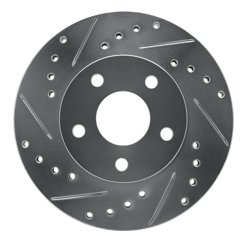 Picture of RNC Brake Rotor - Drill & Slot - R1 82-84 Buick SKYHAWK Front Left Drilled & Slotted Silver Brake Rotor rnc631-47010L