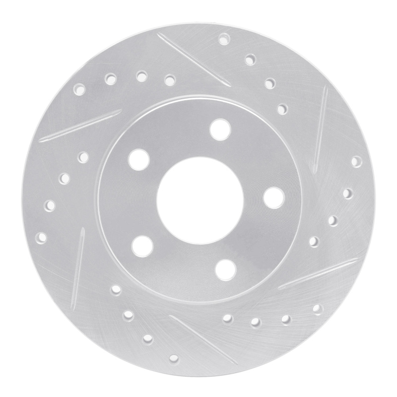 Picture of RNC Brake Rotor - Drill & Slot - R1 82-84 Buick SKYHAWK Front Right Drilled & Slotted Silver Brake Rotor rnc631-47010R