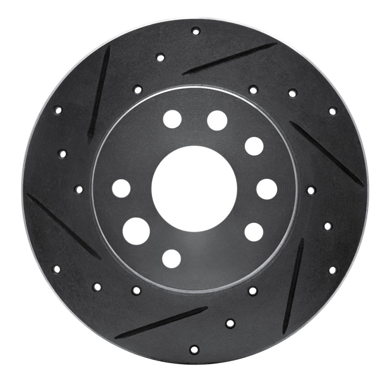 Picture of RNC Brake Rotor - Drill & Slot - R1 82-82 Buick SKYHAWK Front Left Drilled & Slotted Silver Brake Rotor rnc631-47017L