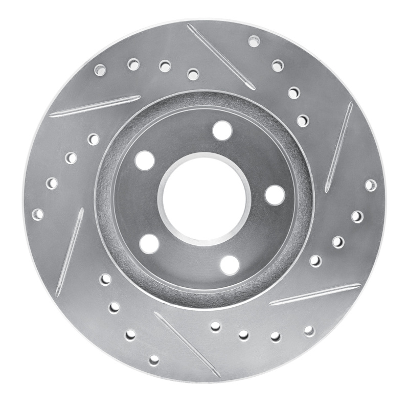 Picture of RNC Brake Rotor - Drill & Slot - R1 82-84 Buick SKYHAWK Front Left Drilled & Slotted Silver Brake Rotor rnc631-47010L