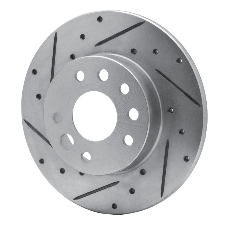 Picture of RNC Brake Rotor - Drill & Slot - R1 82-82 Buick SKYHAWK Front Left Drilled & Slotted Silver Brake Rotor rnc631-47017L