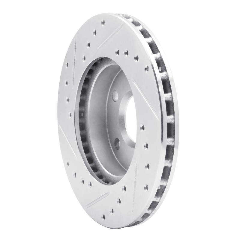 Picture of RNC Brake Rotor - Drill & Slot - R1 85-91 Buick SKYHAWK Front Right Drilled & Slotted Silver Brake Rotor rnc631-47018R