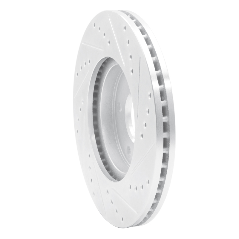 Picture of RNC Brake Rotor - Drill & Slot - R1 07-10 Chevrolet COBALT Front Left Drilled & Slotted Silver Brake Rotor rnc631-47036L