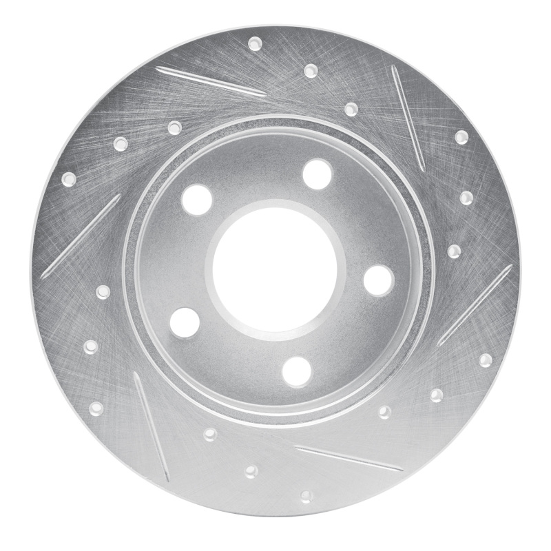 Picture of RNC Brake Rotor - Drill & Slot - R1 04-16 Buick LaCrosse Rear Left Drilled & Slotted Silver Brake Rotor rnc631-47042L