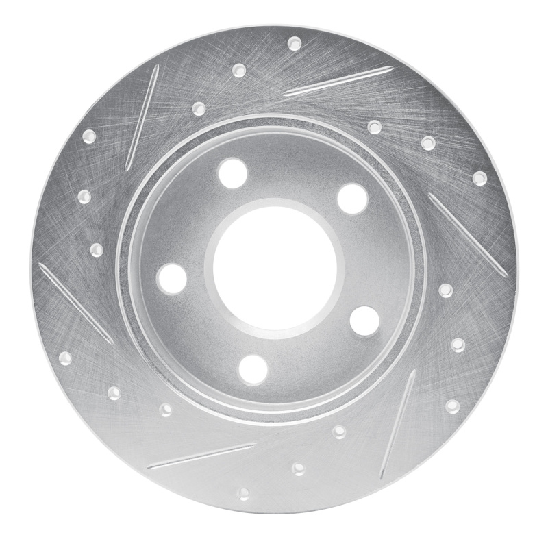 Picture of RNC Brake Rotor - Drill & Slot - R1 04-16 Buick ALLURE Rear Right Drilled & Slotted Silver Brake Rotor rnc631-47042R