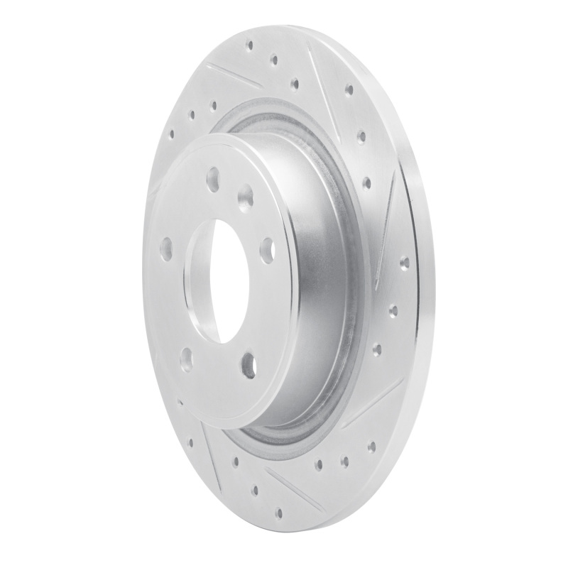 Picture of RNC Brake Rotor - Drill & Slot - R1 11-19 Buick CASCADA Rear Right Drilled & Slotted Silver Brake Rotor rnc631-47044R