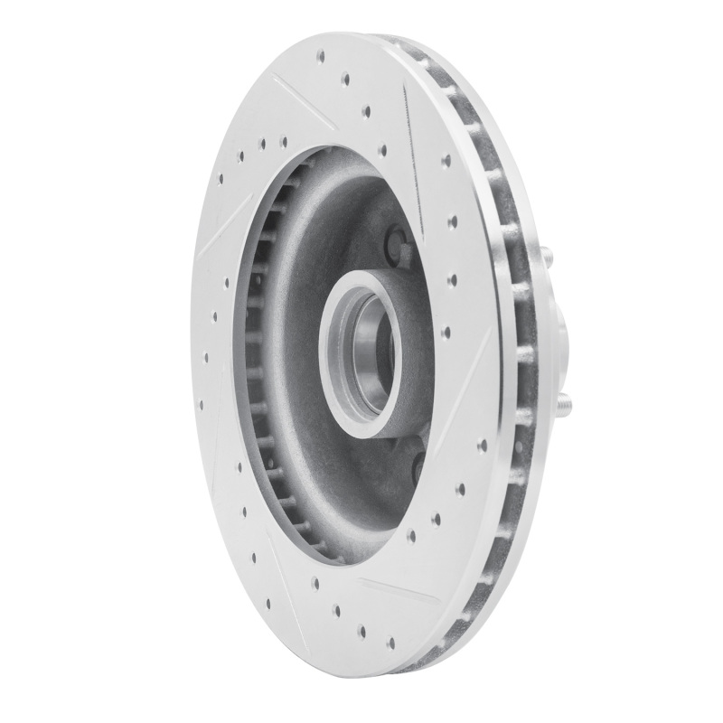Picture of RNC Brake Rotor - Drill & Slot - R1 85-92 Chevrolet Camaro Front Left Drilled & Slotted Silver Brake Rotor rnc631-47056L