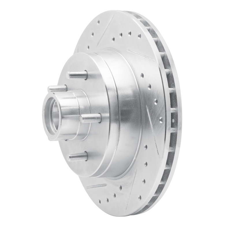 Picture of RNC Brake Rotor - Drill & Slot - R1 85-92 Chevrolet Camaro Front Left Drilled & Slotted Silver Brake Rotor rnc631-47056L