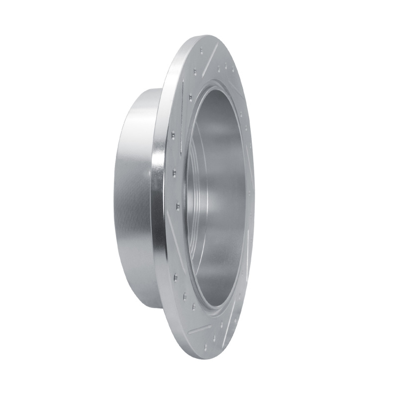Picture of RNC Brake Rotor - Drill & Slot - R1 76-80 Chevrolet Luv Front Left Drilled & Slotted Silver Brake Rotor rnc631-47057L
