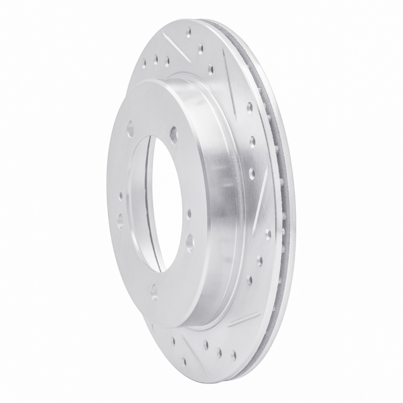 Picture of RNC Brake Rotor - Drill & Slot - R1 91-98 Chevrolet Tracker Front Right Drilled & Slotted Silver Brake Rotor rnc631-47059R