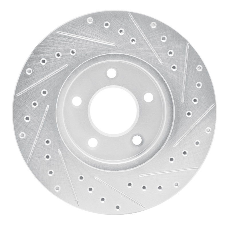 Picture of RNC Brake Rotor - Drill & Slot - R1 01-07 Buick Rendezvous Front Left Drilled & Slotted Silver Brake Rotor rnc631-47067L