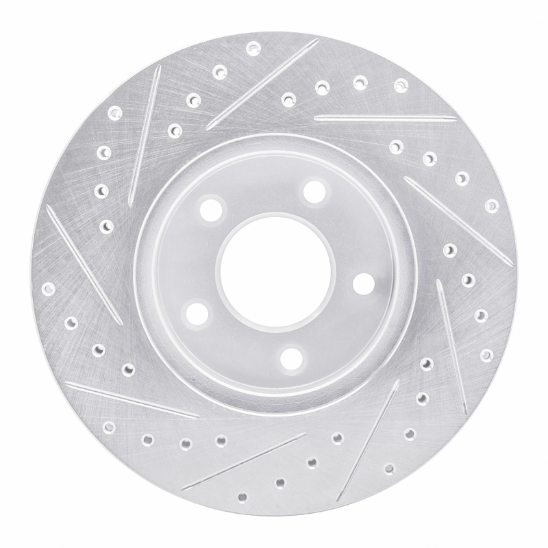 Picture of RNC Brake Rotor - Drill & Slot - R1 01-07 Buick Rendezvous Front Right Drilled & Slotted Silver Brake Rotor rnc631-47067R