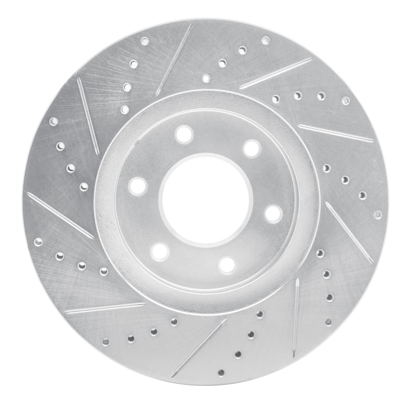 Picture of RNC Brake Rotor - Drill & Slot - R1 06-09 Chevrolet Trailblazer Front Right Drilled & Slotted Silver Brake Rotor rnc631-47069R