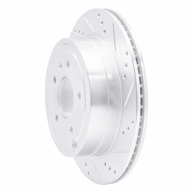 Picture of RNC Brake Rotor - Drill & Slot - R1 07-15 Chevrolet CAPTIVA Rear Right Drilled & Slotted Silver Brake Rotor rnc631-47071R