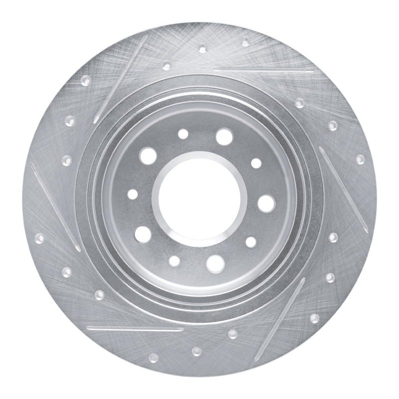 Picture of RNC Brake Rotor - Drill & Slot - R1 16-25 Buick Regal TOURX Rear Right Drilled & Slotted Silver Brake Rotor rnc631-47075R