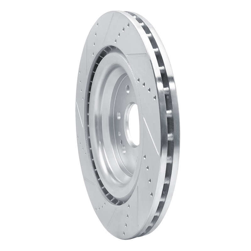 Picture of RNC Brake Rotor - Drill & Slot - R1 14-20 Cadillac Escalade Front Right Drilled & Slotted Silver Brake Rotor rnc631-47079R