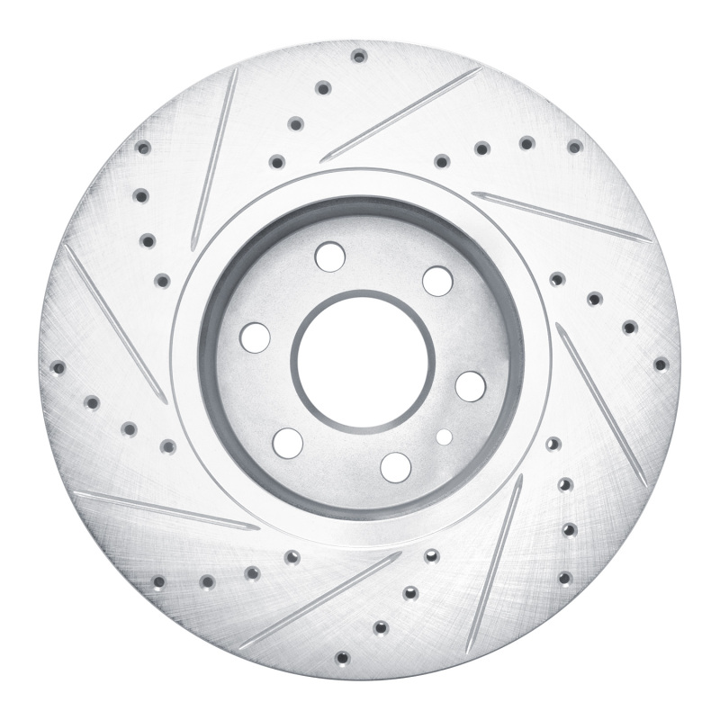 Picture of RNC Brake Rotor - Drill & Slot - R1 21-22 Chevrolet Colorado Front Right Drilled & Slotted Silver Brake Rotor rnc631-47087R