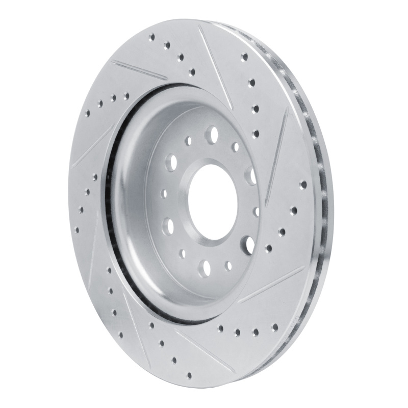 Picture of RNC Brake Rotor - Drill & Slot - R1 17-25 Buick Enclave Rear Left Drilled & Slotted Silver Brake Rotor rnc631-48000L