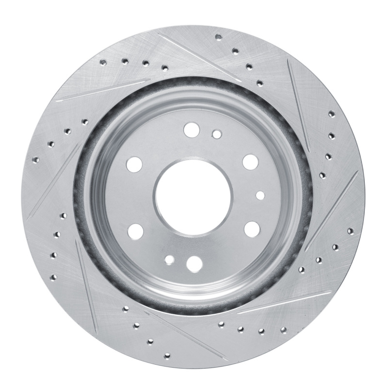 Picture of RNC Brake Rotor - Drill & Slot - R1 23-25 Chevrolet Colorado Rear Left Drilled & Slotted Silver Brake Rotor rnc631-47093L