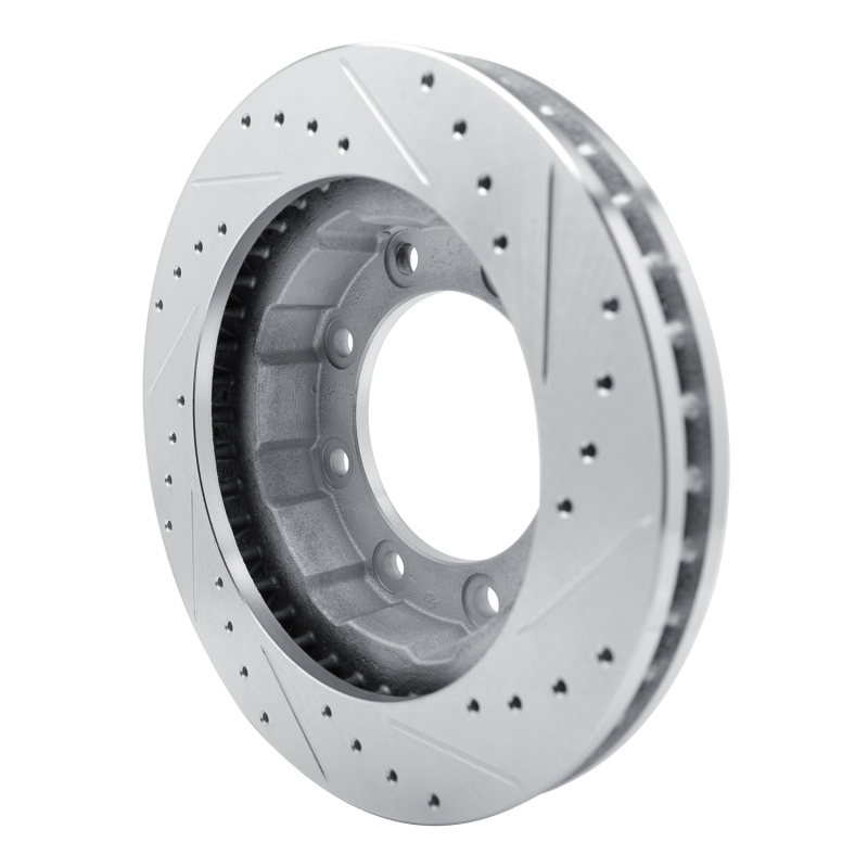 Picture of RNC Brake Rotor - Drill & Slot - R1 77-00 Chevrolet V30 & V3500 Pickup Front Left Drilled & Slotted Silver Brake Rotor rnc631-48003L