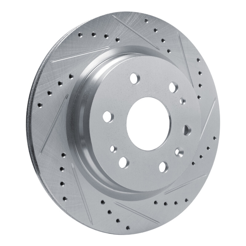 Picture of RNC Brake Rotor - Drill & Slot - R1 23-25 Chevrolet Colorado Rear Right Drilled & Slotted Silver Brake Rotor rnc631-47093R