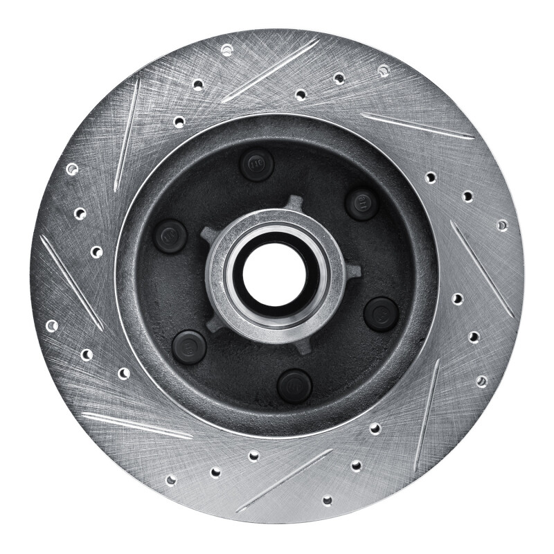 Picture of RNC Brake Rotor - Drill & Slot - R1 88-96 Chevrolet C2500 Front Right Drilled & Slotted Silver Brake Rotor rnc631-48011R