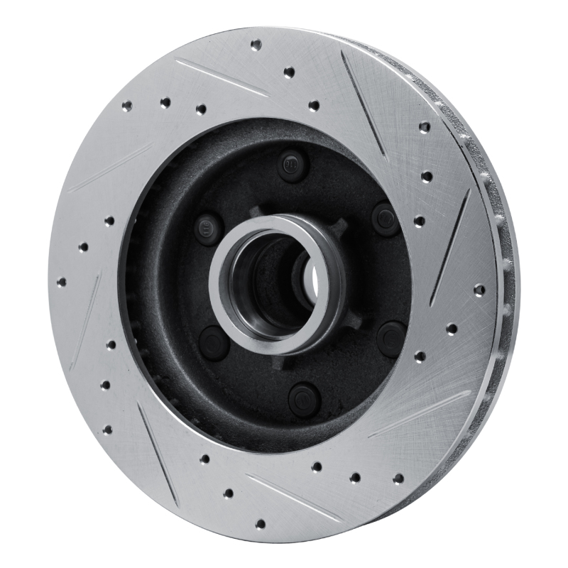 Picture of RNC Brake Rotor - Drill & Slot - R1 88-96 Chevrolet C2500 Front Left Drilled & Slotted Silver Brake Rotor rnc631-48011L