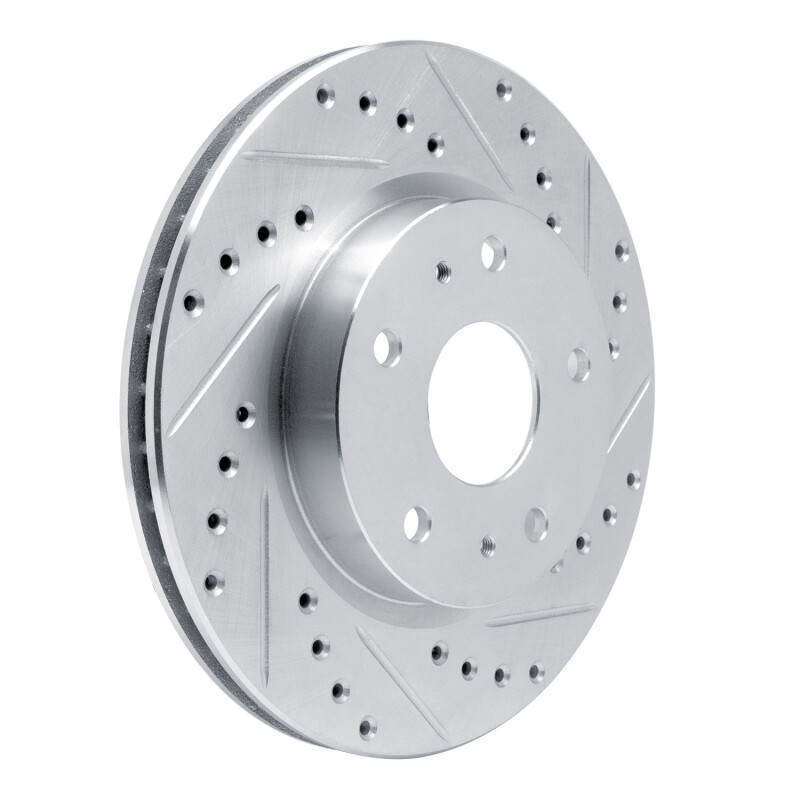 Picture of RNC Brake Rotor - Drill & Slot - R1 88-89 Chevrolet C3500 Front Right Drilled & Slotted Silver Brake Rotor rnc631-48012R