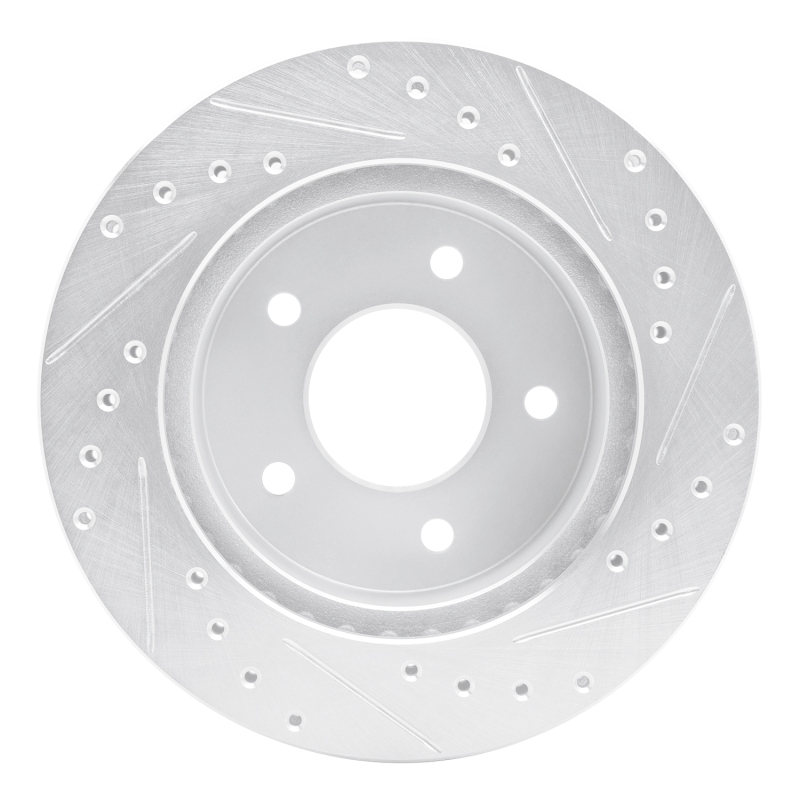 Picture of RNC Brake Rotor - Drill & Slot - R1 90-02 Chevrolet ASTRO Front Left Drilled & Slotted Silver Brake Rotor rnc631-48019L